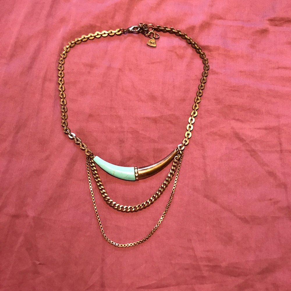 Silpada Gold and Turquoise Necklace